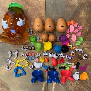 Mr. and Mrs. Potato Head Lot with Storage